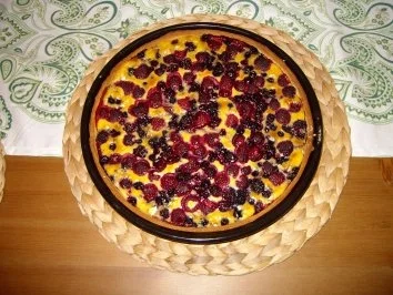 Beerenkuchen mit Kokos - Rezept