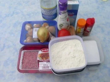 Pfannkuchen mit Hackfleisch und Pilzen - Rezept - Bild Nr. 3