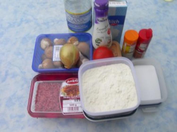 Pfannkuchen mit Hackfleisch und Pilzen - einfach - von Angi54 Pfannkuchen mit Hackfleisch und Pilzen - einfach - von Angi54