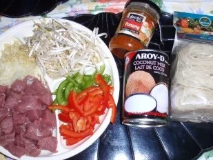 Rezept: Gemüsefilet mit Reisnudeln Bild Nr. 2 Gemüsefilet mit Reisnudeln - Rezept - Bild Nr. 2