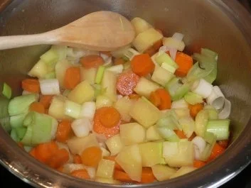 Süppchen: Karotten - Kartoffelsuppe mit Croutons - Rezept - Bild Nr. 2