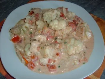 Blumenkohl - Putenpfanne - Rezept