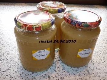 Rezept: Apfelmus eingedünstet Apfelmus eingedünstet - Rezept