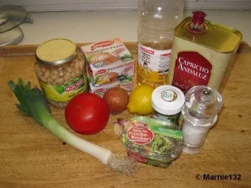 Rezept: Weiße Bohnensalat mit Thunfisch Bild Nr. 2 Weiße Bohnensalat mit Thunfisch - Rezept - Bild Nr. 2