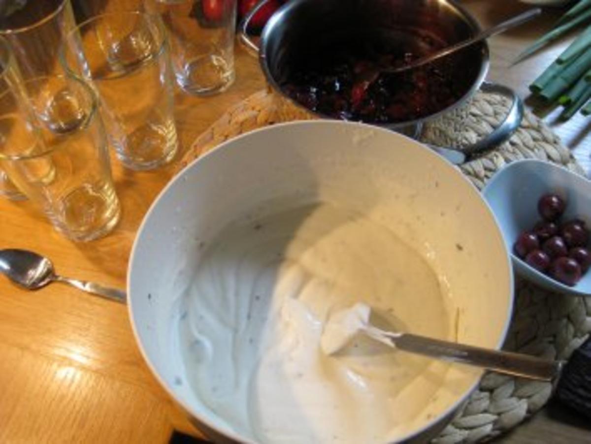 Joghurt-Mintcreme auf Kirschen ...vonne Sabine - Rezept - Bild Nr. 7