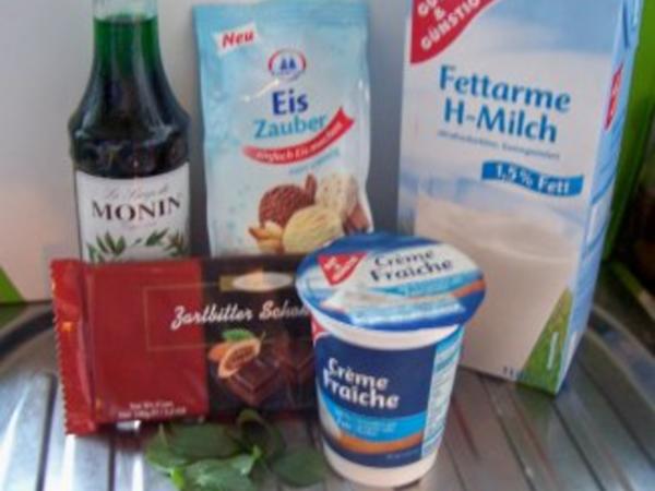 Dessert: After Eight - Eis ... mit frischer Minze - Rezept - kochbar.de