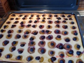 Backwaren: Mirabellen-Heidelbeeren-Käsekuchen - Rezept - Bild Nr. 3