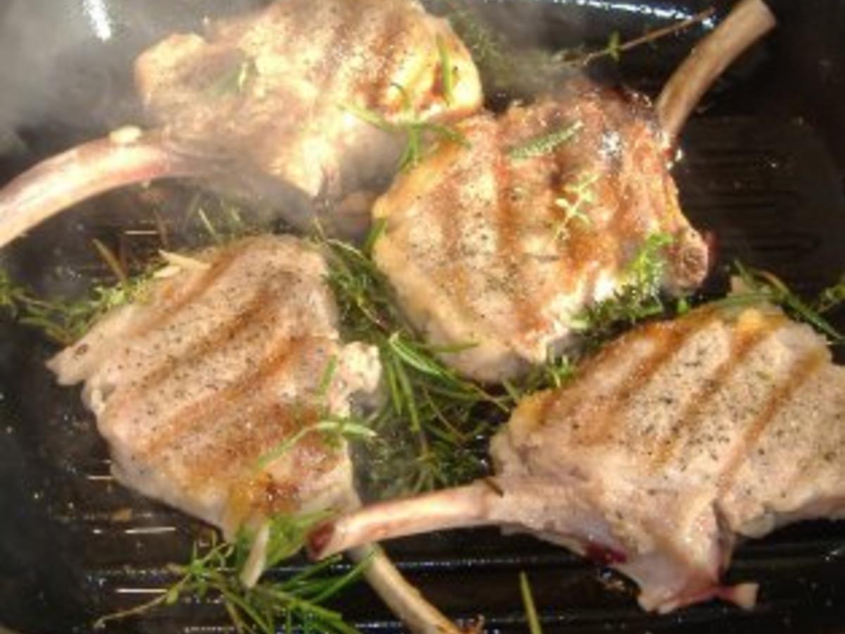 Koteletts vom Iberico Schwein mit Kartoffelolivenölstampf - einfach ...