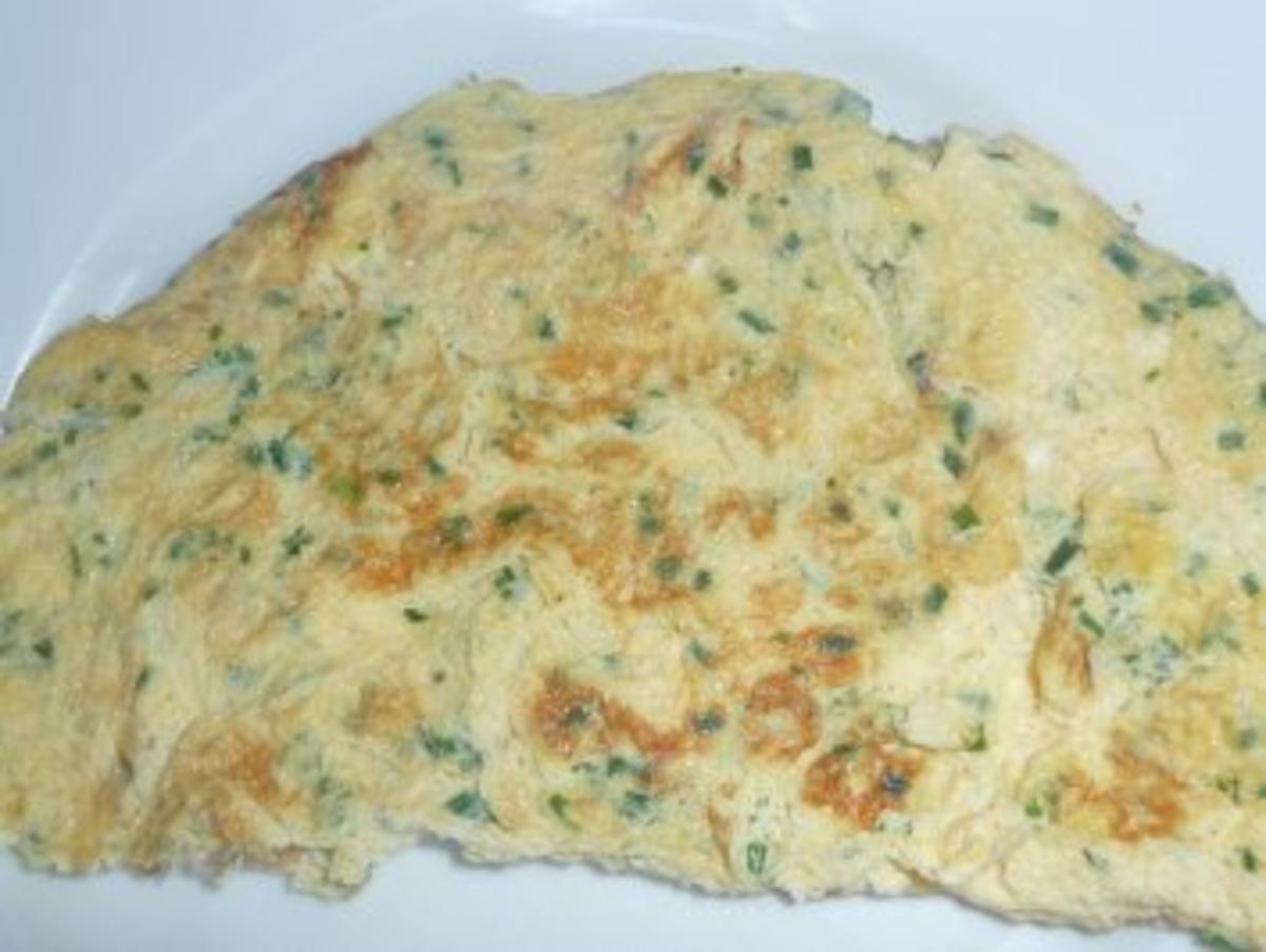 Kräuter - Omelette mit Champignon - Tomaten - Füllung - Rezept - Bild Nr. 2