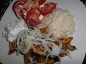Huhn : Hähnchen-Gyros mit gigantischem Zaziki - Rezept