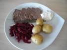 Tafelspitz mit in Weißwein gegarten Ingwer-Randen und Meerrettichcreme - Rezept