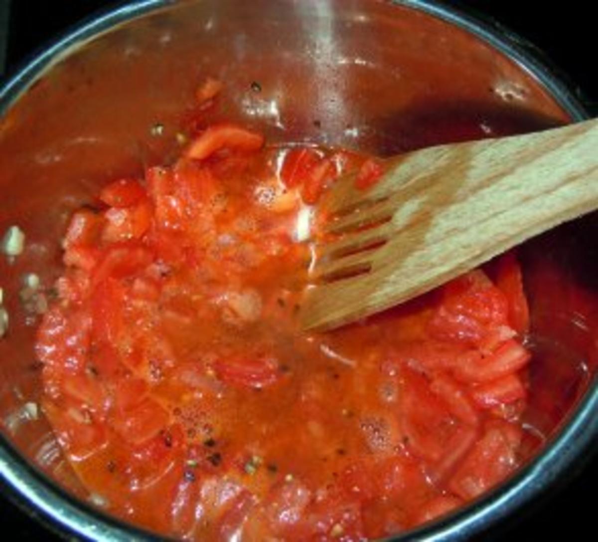 Rindsbouletten mit Tomaten-Chili-Rahmsauce - Rezept - Bild Nr. 6