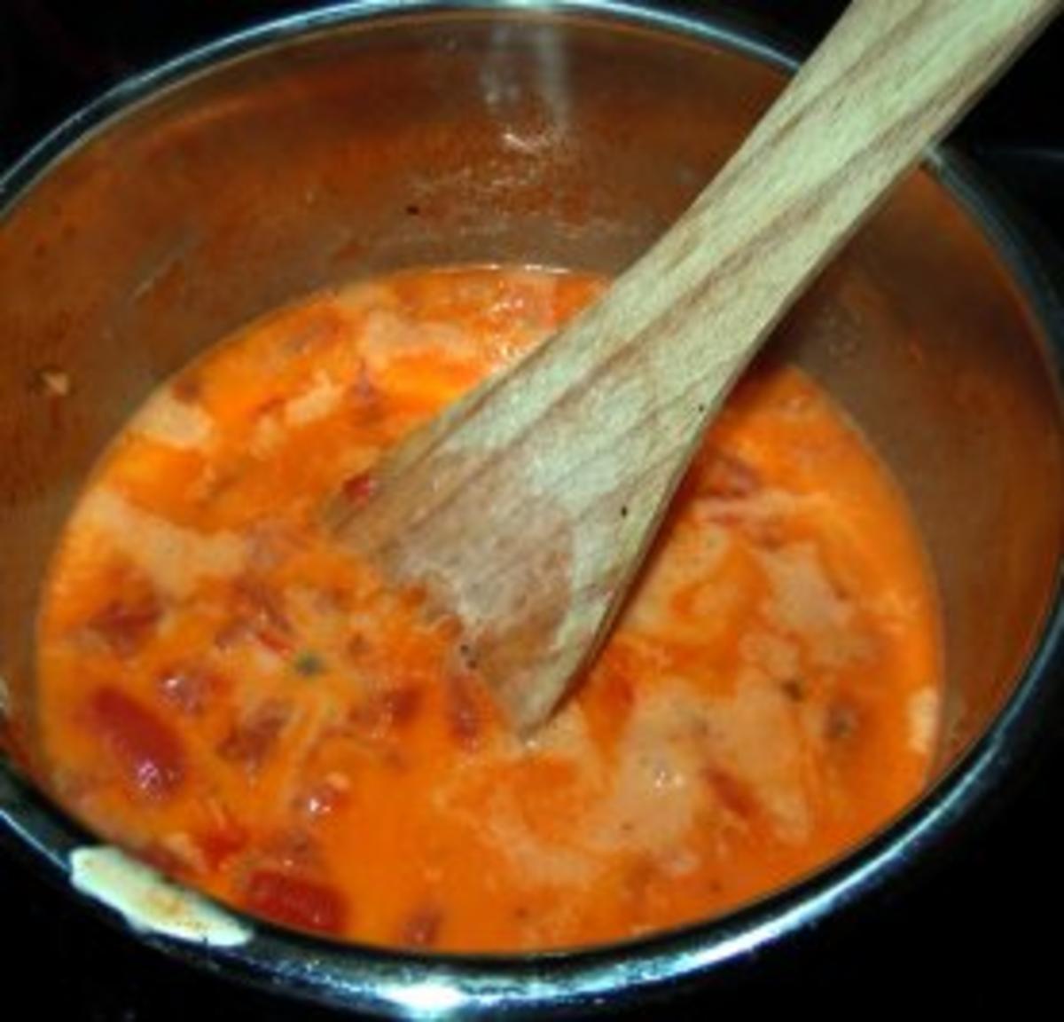 Rindsbouletten mit Tomaten-Chili-Rahmsauce - Rezept - Bild Nr. 7