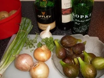 Kalbsleberstreifen in Feigen-Portwein-Sauce mit Spitzkohl & Kartoffelscheiben - Rezept - Bild Nr. 3