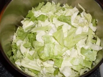 Kalbsleberstreifen in Feigen-Portwein-Sauce mit Spitzkohl & Kartoffelscheiben - Rezept - Bild Nr. 4