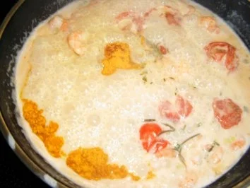 Curry-Garnelen mit Curry-Ananas-Nudeln - Rezept - Bild Nr. 7