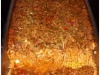 Spaghetti Zucchini mit Schafskäse überbacken - Rezept