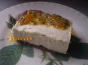 Vanillecremeschnitten an Passionsfruchtspiegel - Rezept