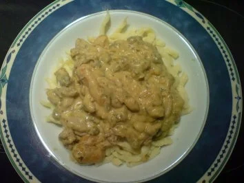 Rezept: Geschnetzeltes H-E-X-E Art Geschnetzeltes H-E-X-E Art - Rezept