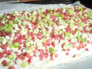 Meine schnelle "Flammkuchen-Pizza" - Rezept - Bild Nr. 7
