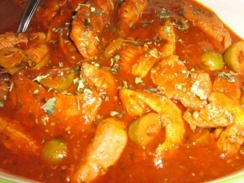 Putenstreifen in Tomaten-Oliven-Soße an Gnocchi - Rezept - Bild Nr. 5