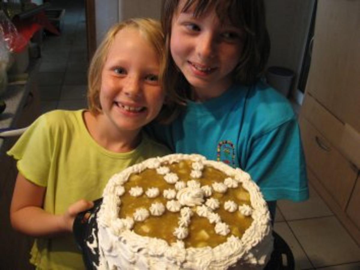 Bilder für Torte - Luftiger Apfel Rezept