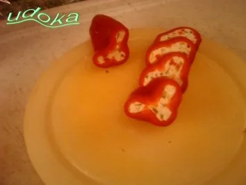 Gefüllte Paprikaringe - Rezept - Bild Nr. 5
