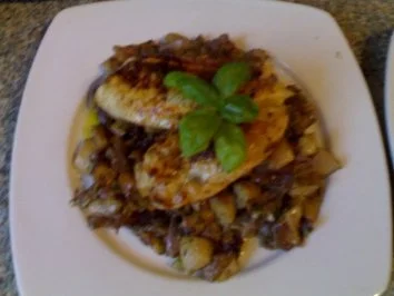 Waldpilzpfanne mit Hähnchen - Rezept