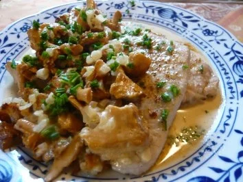 Schweinerückensteak mit Pfifferlingen - Rezept