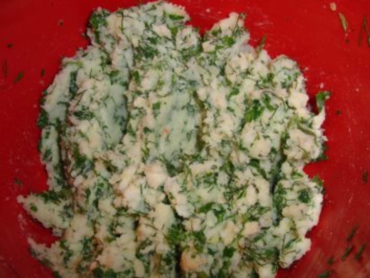 Fisch : Fischfilet-Auflauf auf Tomaten (matratze) und Kartoffel (zudecke) - Rezept - Bild Nr. 6