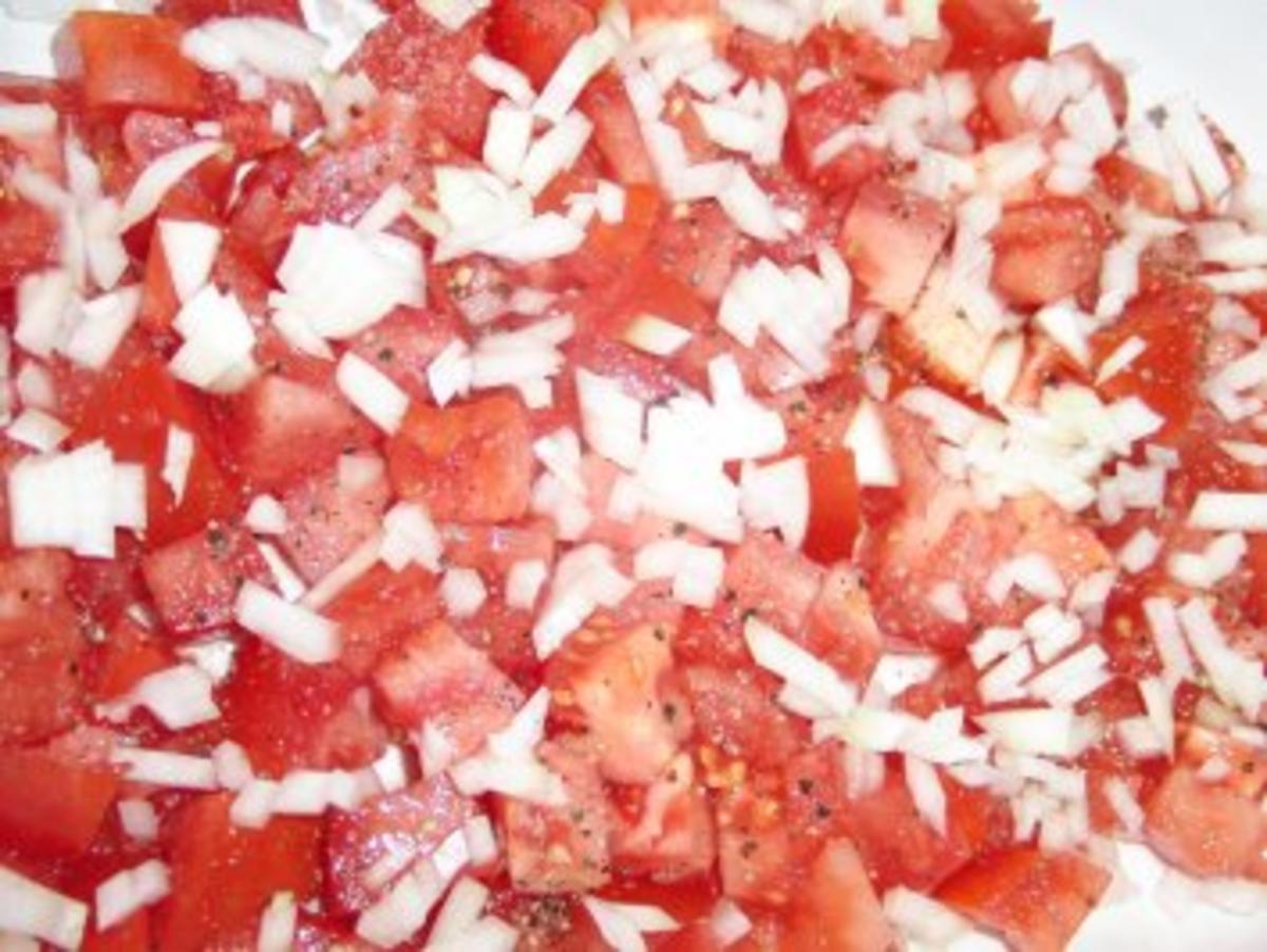 Fisch : Fischfilet-Auflauf auf Tomaten (matratze) und Kartoffel (zudecke) - Rezept - Bild Nr. 3