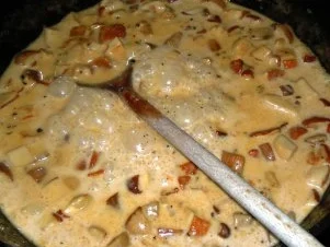 Rezept: Penne mit Steinpilzrahm und Salsiccia Fresca Bild Nr. 7 Penne mit Steinpilzrahm und Salsiccia Fresca - Rezept - Bild Nr. 7