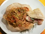 nudeln in papier - Rezept