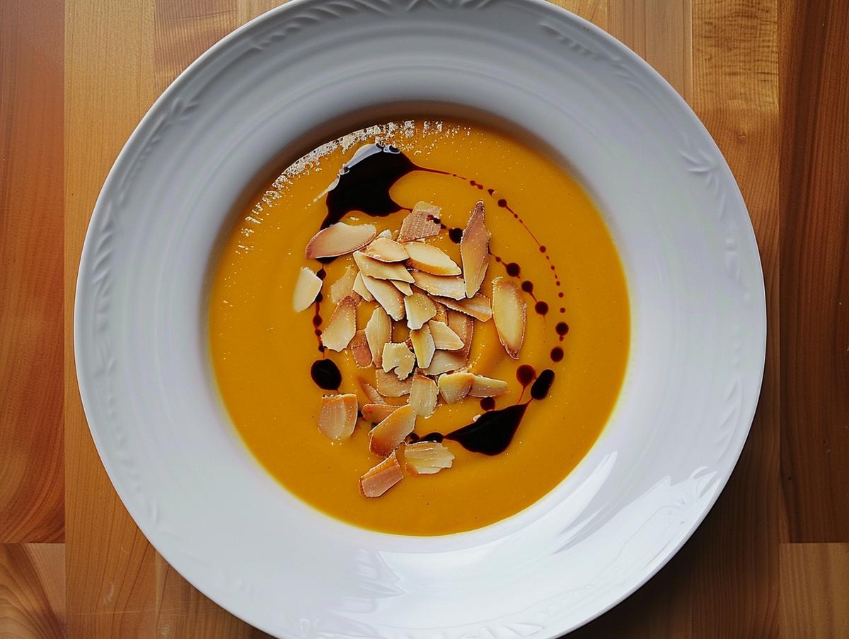 Hokkaido-Kürbissuppe mit Creme fraiche - Rezept - Bild Nr. 3