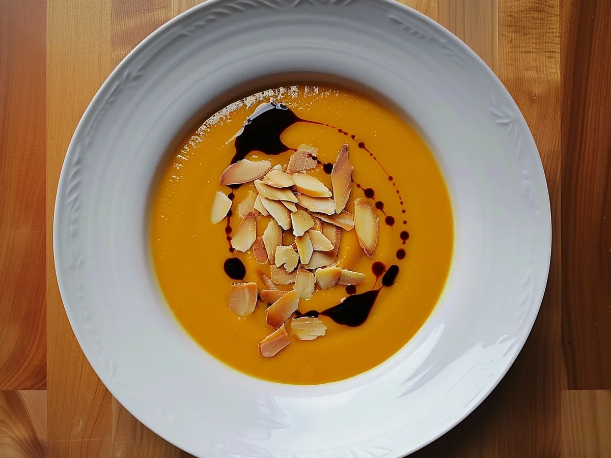 Hokkaido-Kürbissuppe mit Creme fraiche - Rezept - Bild Nr. 3