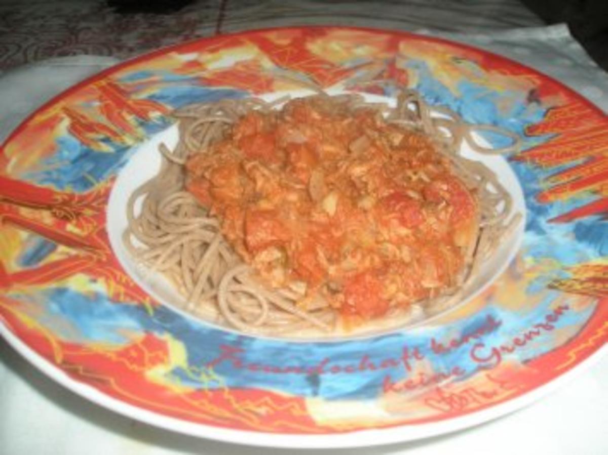 Bilder für DIABETIKER Vollkornspaghetti mit Thunfischsugo - Rezept