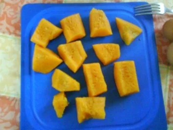 Hokkaido-Kürbishäppchen aus dem Ofen - Rezept - Bild Nr. 5