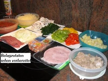 Hefe:    PIZZA - QUARTETT - Rezept - Bild Nr. 13