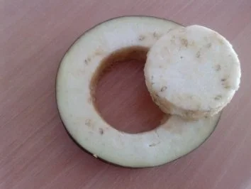 Panierte und gefüllte Auberginenscheiben - Rezept - Bild Nr. 4