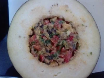 Panierte und gefüllte Auberginenscheiben - Rezept - Bild Nr. 5