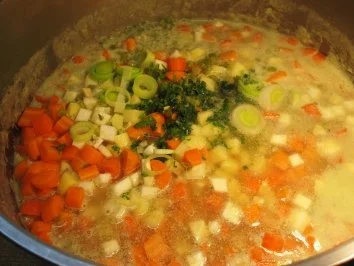 Rezept: Erbsensuppe zum Einfrieren .... Bild Nr. 6 Erbsensuppe zum Einfrieren .... - Rezept - Bild Nr. 6