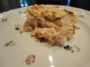 Rezept: Klassische Überbackene Schinkenfleckerln Klassische Überbackene Schinkenfleckerln - Rezept