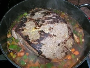 Geschmorter Tafelspitz vom Bergischen Ochsen mit Bordauxsauce und Speck-Grießknödel - Rezept - Bild Nr. 6