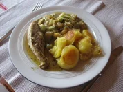 Cognac-Hähnchenbrust Provence mit Zucchini - Rezept