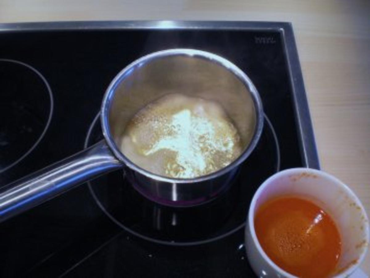 Lammkoteletts mit zweierlei Saucen von Paprika und Safran-Basmatireis - Rezept - Bild Nr. 3