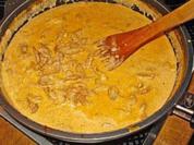 Gyros in metaxasoße - Rezept