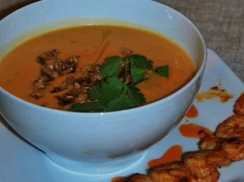 Fruity Hokkaido meets Spicy King Prawn - Rezept