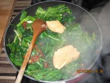 Kartoffel - Spinat Auflauf "Raclette" - Rezept - Bild Nr. 4