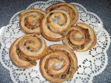 Hefeschnecken - Rezept