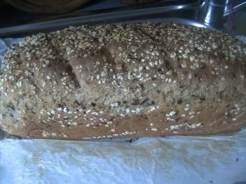 ( Brot ) 3 Korn- Roggen-Vollkornbrot - Rezept - Bild Nr. 9